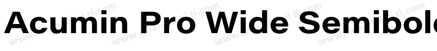 Acumin Pro Wide Semibold字体转换